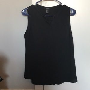 Sleeveless Black Shell
